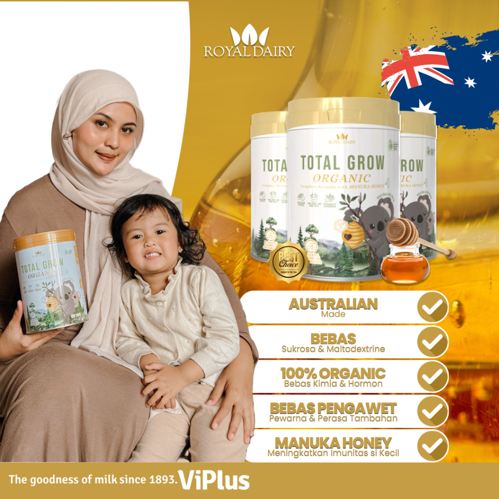 

Royal Dairy Total Grow Organic 800 Gr - Susu Pertumbuhan Anak