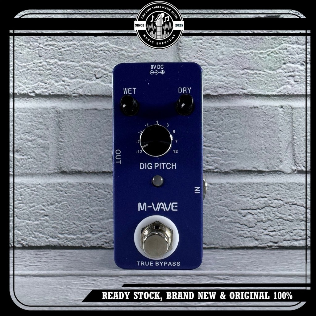 Efek Gitar M-VAVE Dig Pitch Shifter Harmonist Digital Shifting Pedal / Muslady / CUVAVE