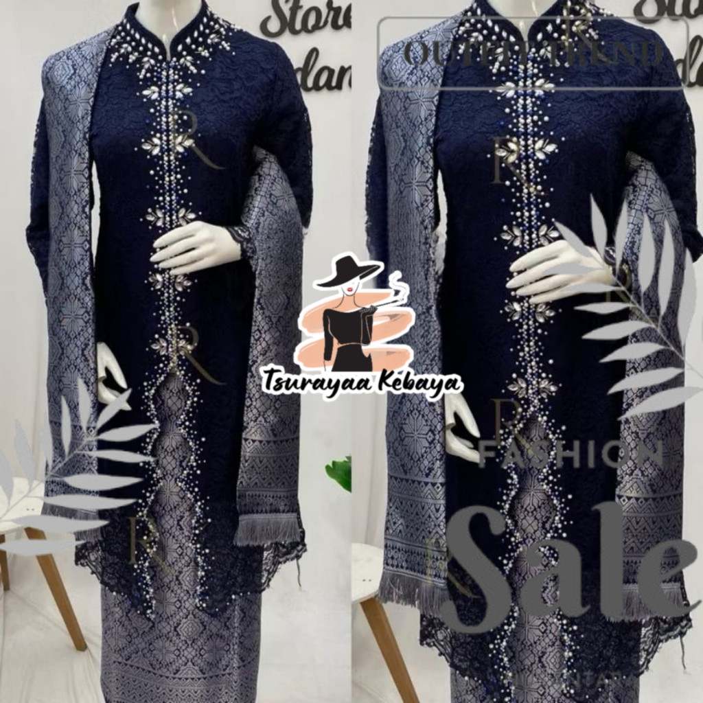 Set Tunik Busui Payet Azza || Tunik Payet || Busui Payet || Kebaya Busui || Kebaya Modern