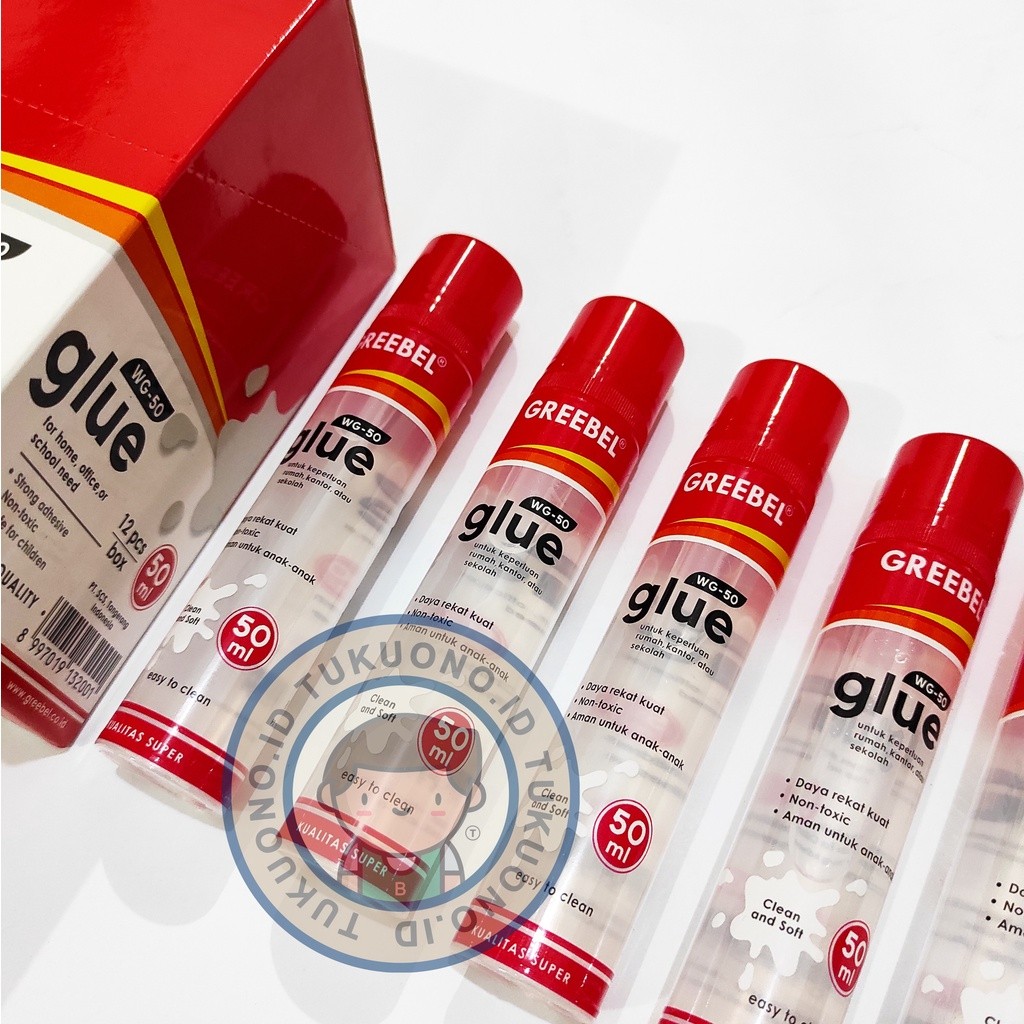 

GREEBEL Lem Cair WG-50 isi 50ml | Water Glue | Perekat Serbaguna