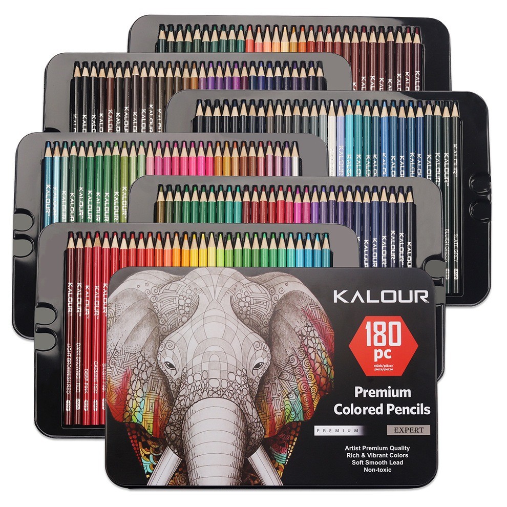 

KALOUR Colored Pencil 50/72/120/180 Colors Premium Professional Drawing Pencil For Artists Kids Sketching Art Supplies ołówki
