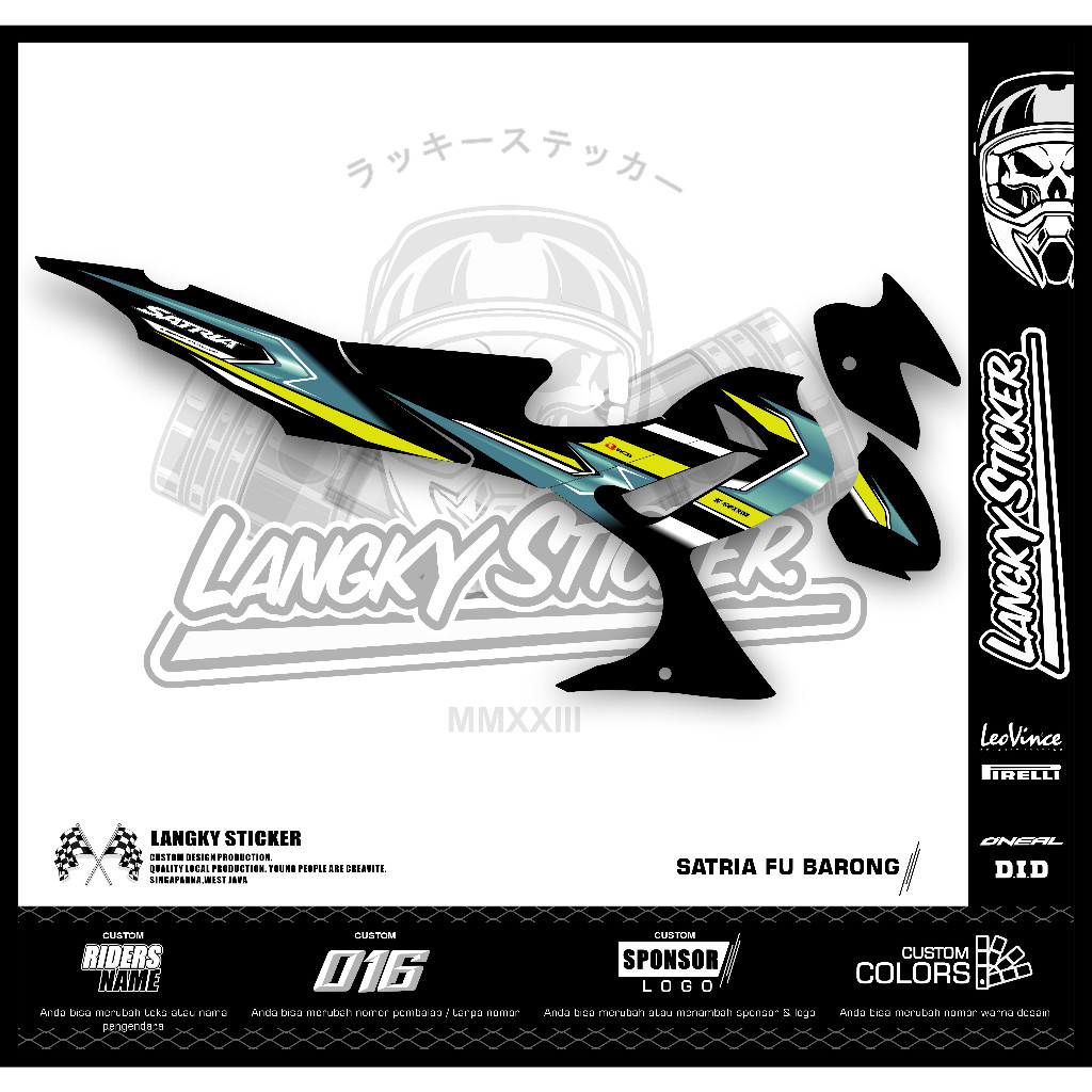 Striping/Stiker Satria FU Barong - Satria FU Lama FB-05