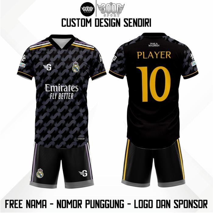 Jersey Real Madrid Fantasy / Jersey Real Madrid / Kaos Real Madrid / Jersey Bola / Jersey Vintage / 