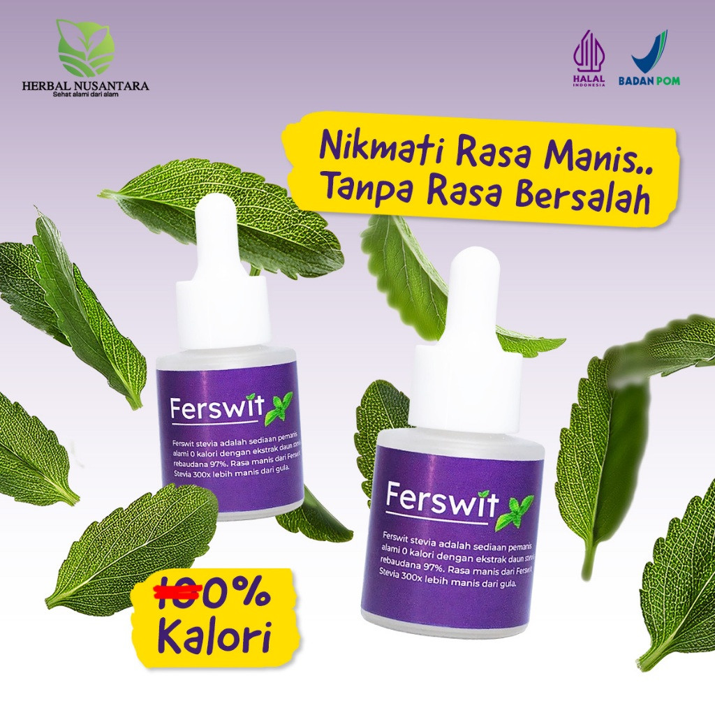 

Ferswit Stevia Original Pemanis Alami 0 Kalori Ekstrak Daun Stevia Pengganti Gula