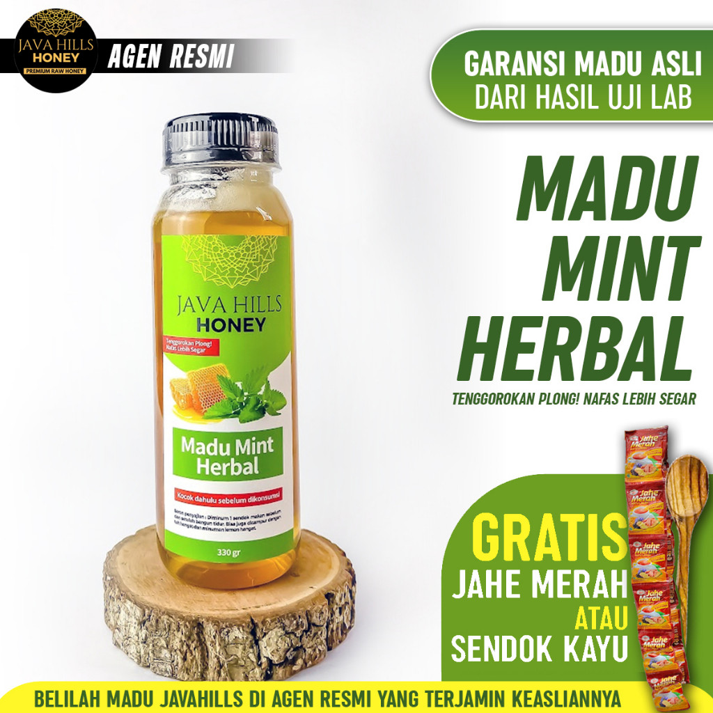 

java hills honey madu mint herbal batuk flu asma Javahills honey mumtaz herba