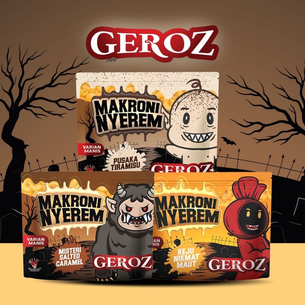 

Geroz - Varian Manis - Makroni Nyerem Bundling 3 Rasa