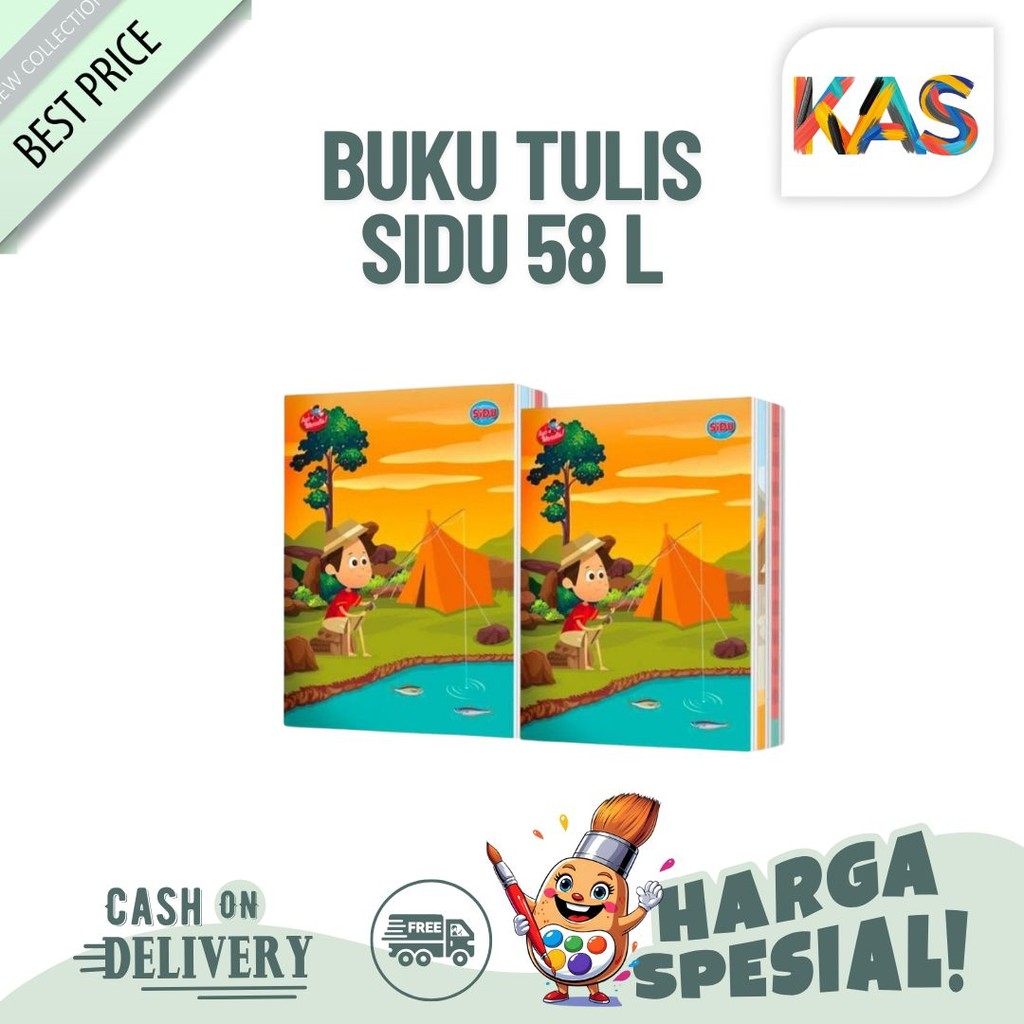 

Buku Tulis Glosir Murah Sinar Dunia SIDU 58 Lembar 1 Pack isi 10 Buku