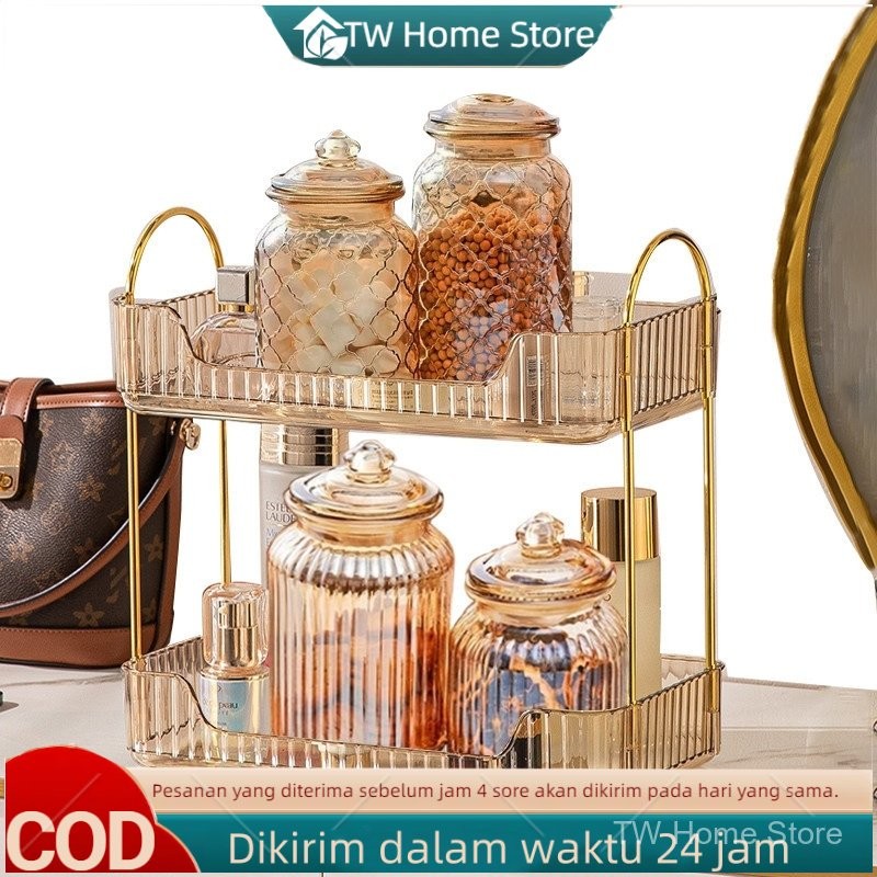 Rak Aqua Gelas Estetik Rak Serbaguna Tempat Kosmetik Tempat Aqua Gelas Estetik Mewah