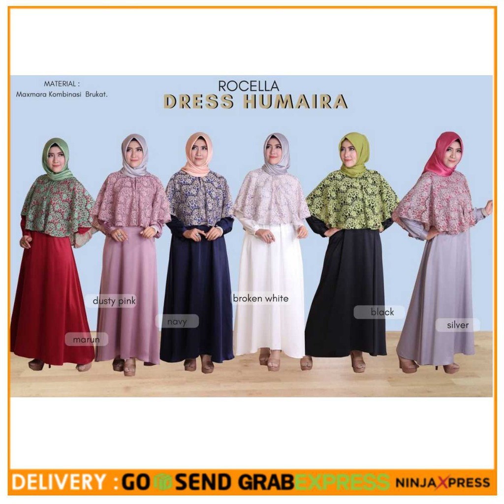 ROCELLA DRESS HUMAIRA / GAMIS ROCELLA / GAMIS ROCELLA HUMAIRA