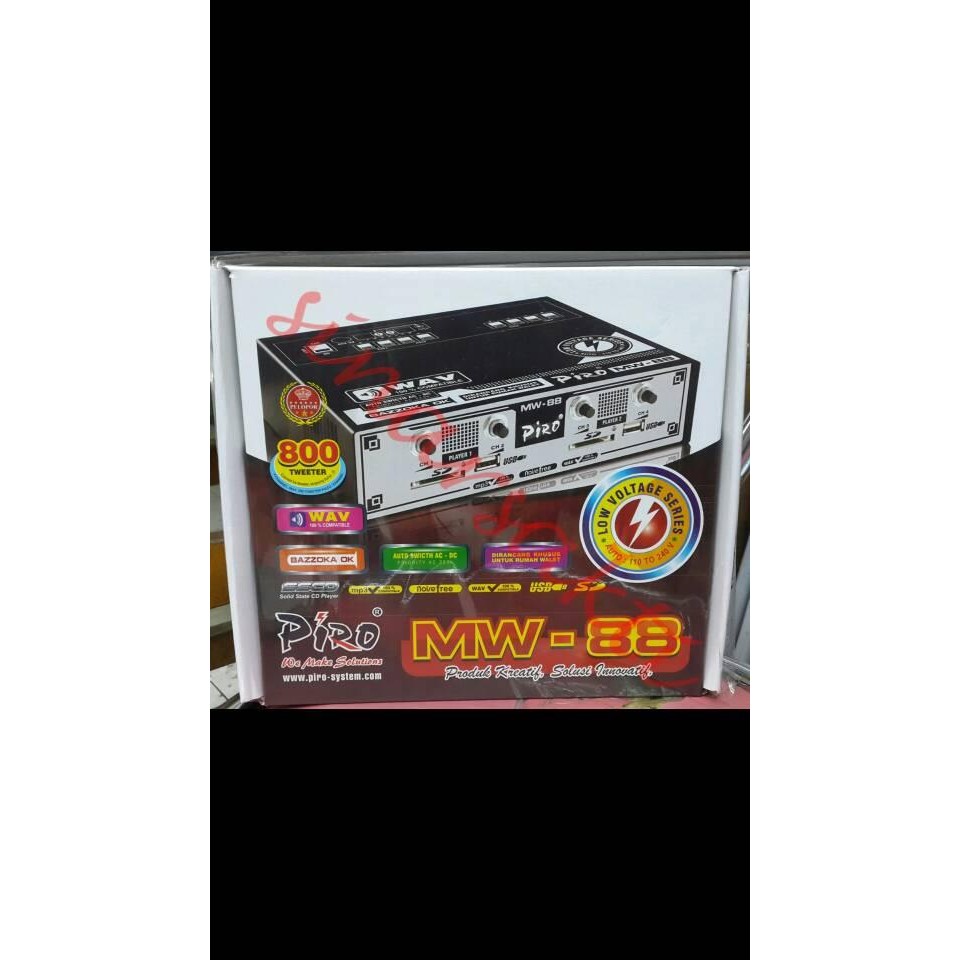 Ampli Walet Piro MW 88 ( 4 Channel ) Bisa 800 tweeter