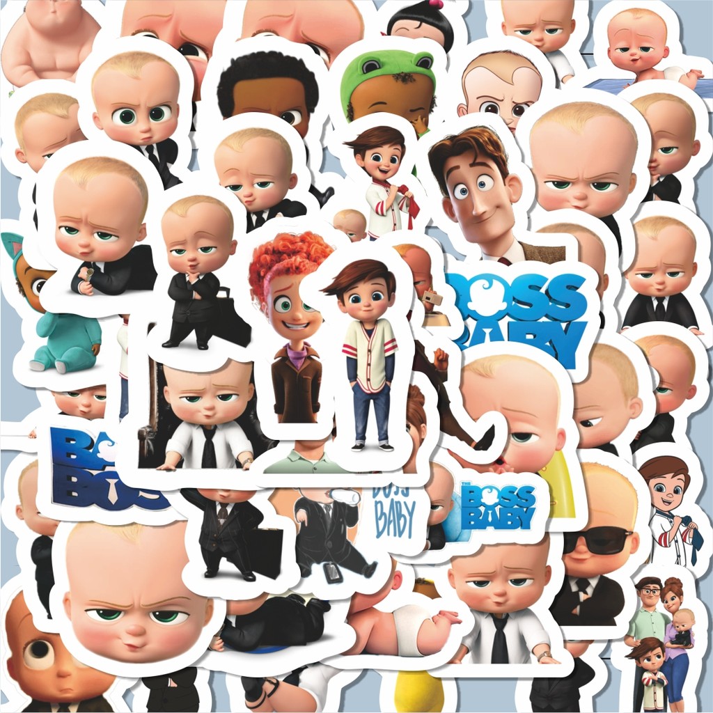 

100PCS Lucu Stiker Kartun The Baby Boss Stiker Stiker Aesthetic Stiker Anti Air Stikers Berperekat Waterproof sticker decal buat Motor Helm Buku Journal Koper Casing HP Laptop Botol Minum Hadiah anak