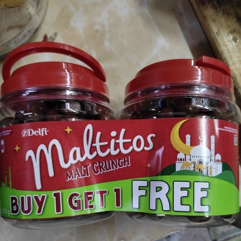 

COKLAT DELFI MALTITOS 2X275 GRAM BUY 1 GET 1