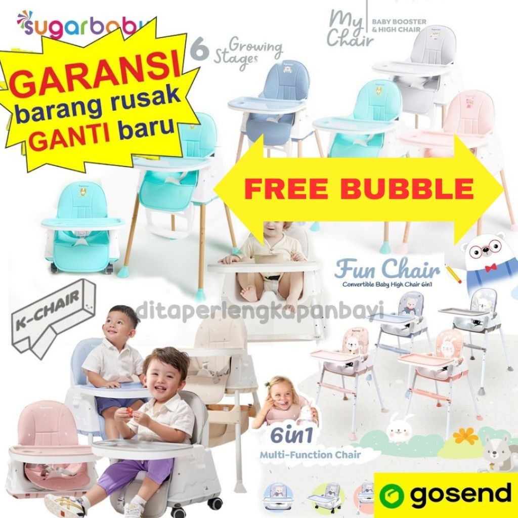 Sugarbaby My Chair (Baby Booster & High Chair) : 6 Growing Stages KURSI MAKAN BAYI SUGAR BABY MY CHA