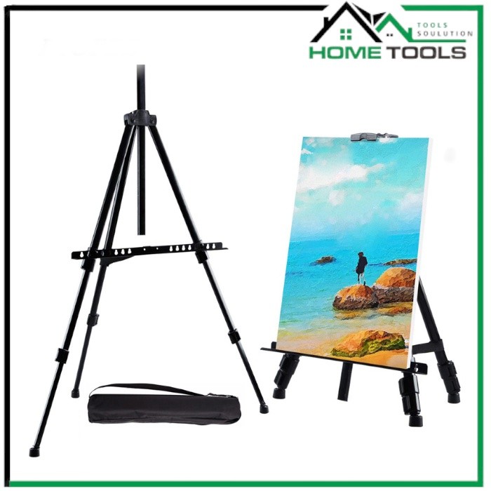 

Tripod Stand Holder Lukisan Dudukan Bingkai Lukis Portable Standing Frame Tatakan Papan Kanvas Easel