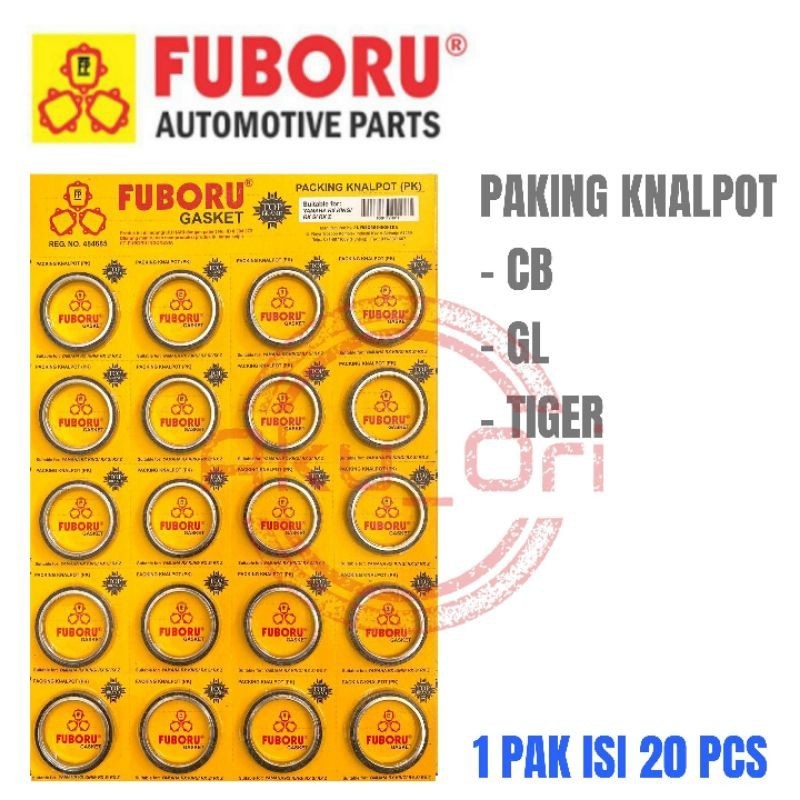 10 pcs PAKING KNALPOT CB GL FUBORU asbes gasket knalpot tiger verza mega pro crf