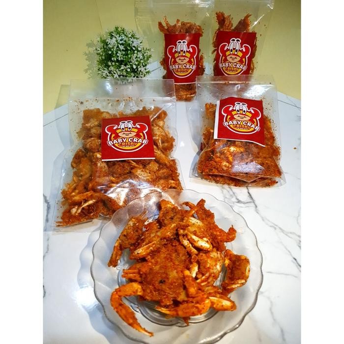 

baby crab krispy 100gr halal baby rajungan kepiting kriuk camilan seafood crab krips cemilan kepiting cina - Baby Crab Pds. Manis