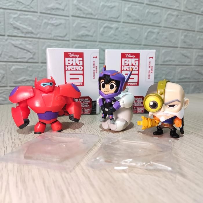 Blind Box Chibi Mini Figure Disney Big Hero 6 Bandai Baymax Hiro Baron