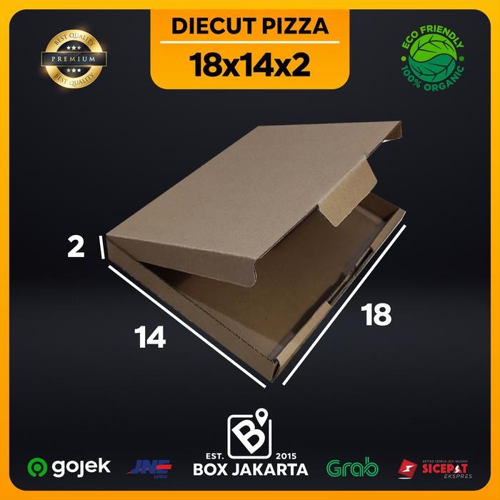 

KARDUS uk 18x14x2 CM Diecut Pizza Corrugated Packaging Box