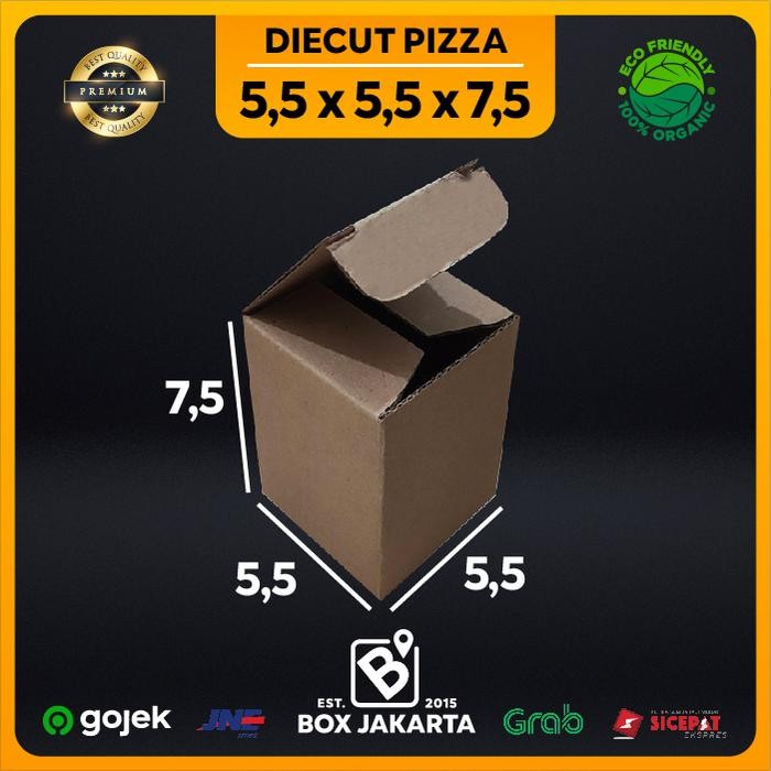 

KARDUS uk 5,5x5,5x7,5 CM Diecut Pizza Corrugated Packaging Box