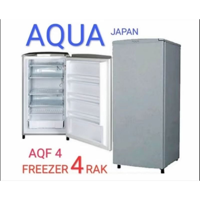 AQUA AQF-S4 Kulkas Freezer Asi Berdiri 4 Rak AQF-S4
