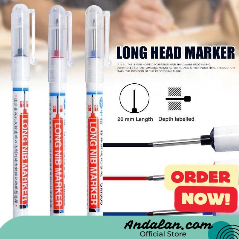 

Toddi Spidol Kepala Panjang Long Nib Head Marker Waterproof - 317