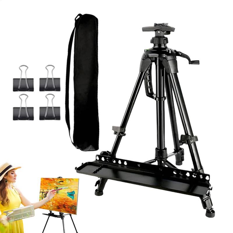 

Painting Easel For Adults Expandable Artist Floor Metal Easel Canvas Rack Holder Metal Tripod With Paint Tray For Adult Teen