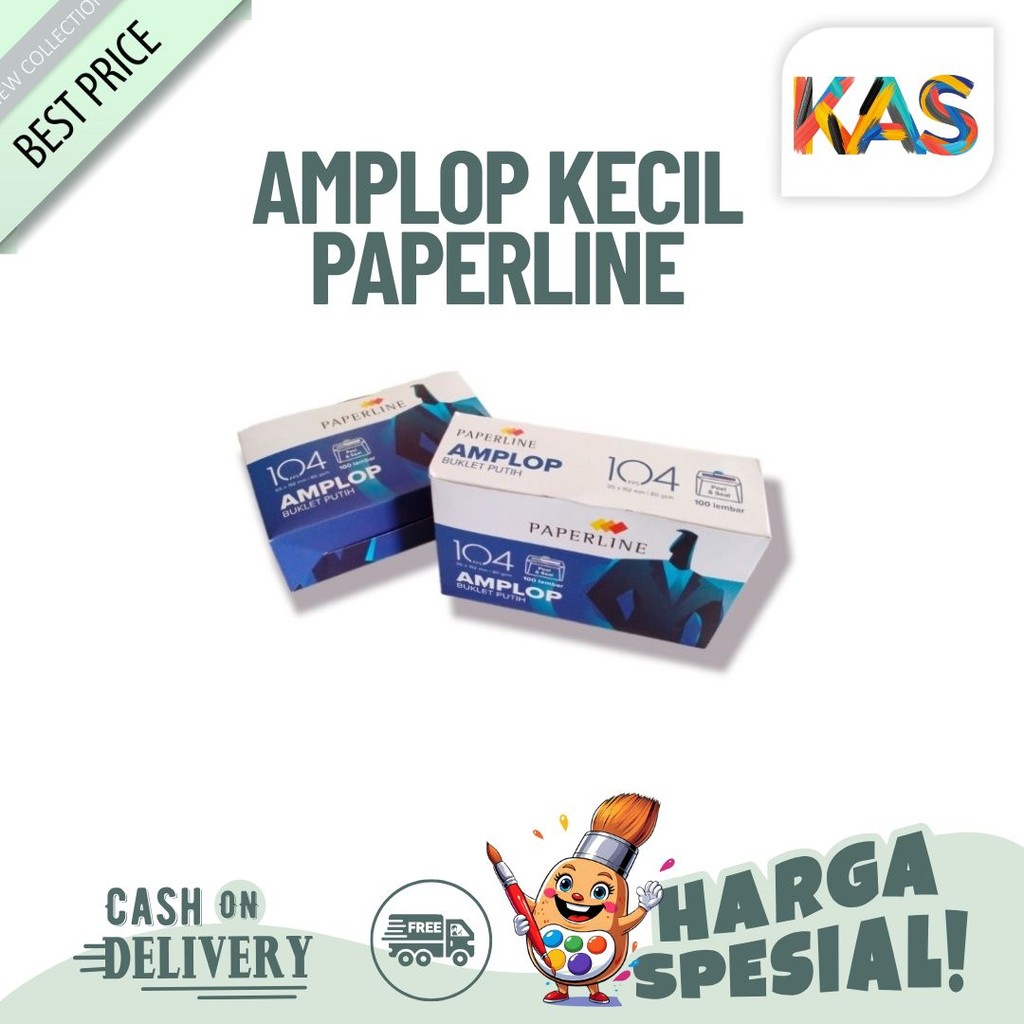 

Amplop / Envelope Kecil Paperline Ukuran 104 PPS 1 Pak 100