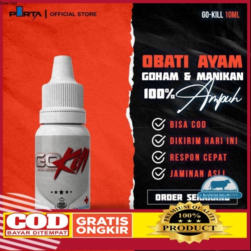 GOKILL Obat Ayam Goham Sariawan Manikan Ngemil Infeksi Paruh Parah Ampuh