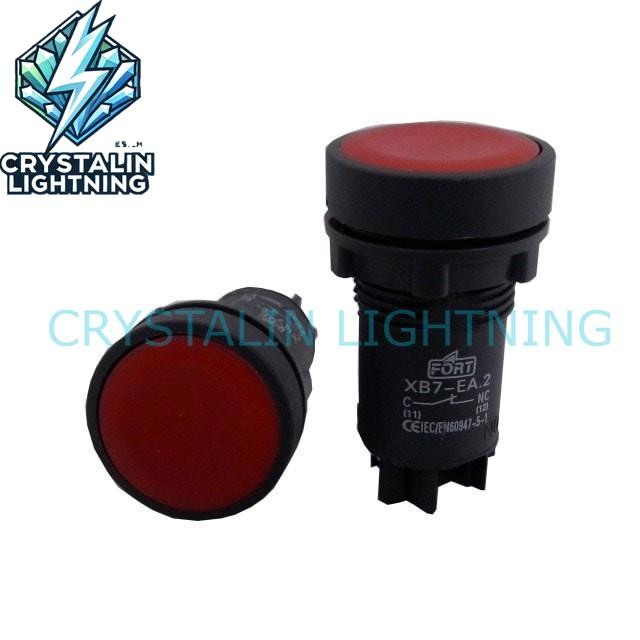 Push Button XB7 Push Button Pilot Lamp Merk FORT - Merah