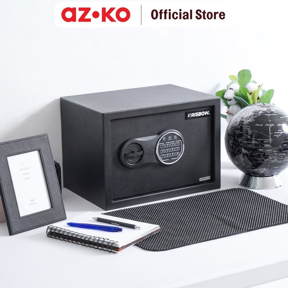 

Azko Krisbow 35X25X25 Cm Brankas Besi 25Sce 1/3 - Hitam Brangkas Safety Box Tempat Barang Berharga Berangkas