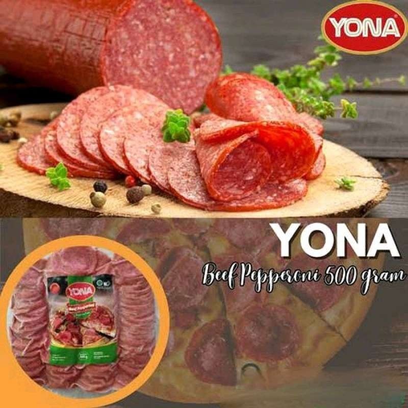 

FROZEN FOOD YONA BEEF PEPPERONI 500GRAM - DISASS JOGJA