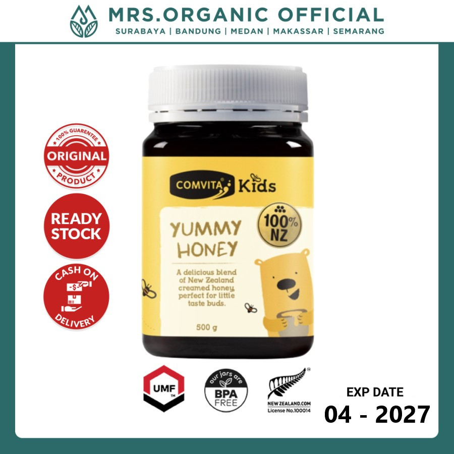 

Madu Anak Comvita Manuka Kids Yummy Honey 500g - Murni Original Asli New Zealand Kesehatan Anak Solusi Bapil Flu Imun