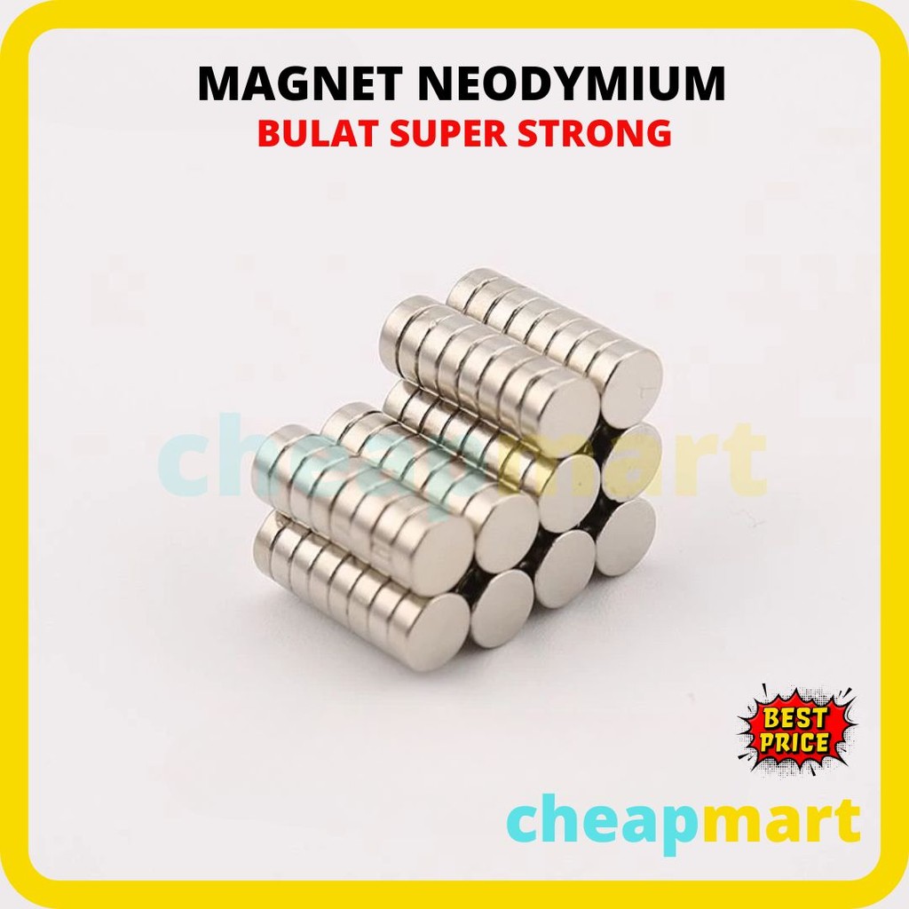 Kecil - MAGNET NEODYMIUM Super Kuat Strong Magnet Bulat