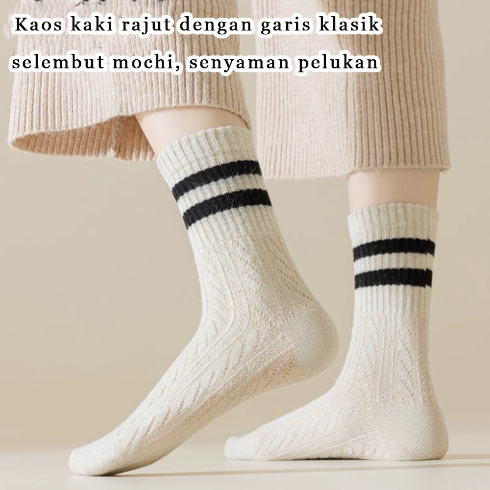 【Leen】L14 Kaus kaki gaya Korea, kaus kaki kasual wanita