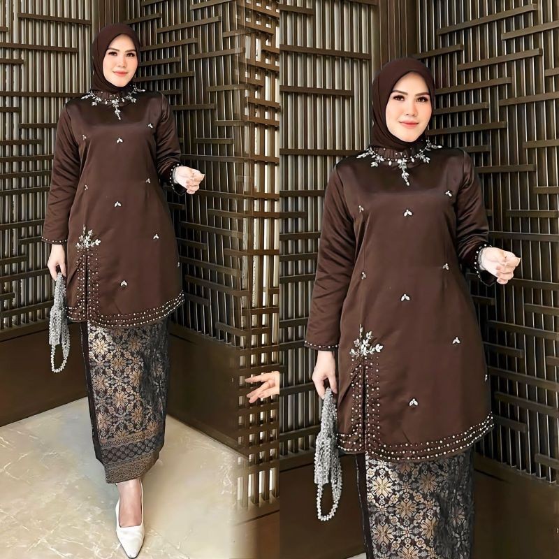 JUANXSHOP SETELAN KEBAYA KURUNG MELAYU TAFETA PAYET // KEBAYA KURUNG TAFETA PAYET // BAJU KURUNG TAF