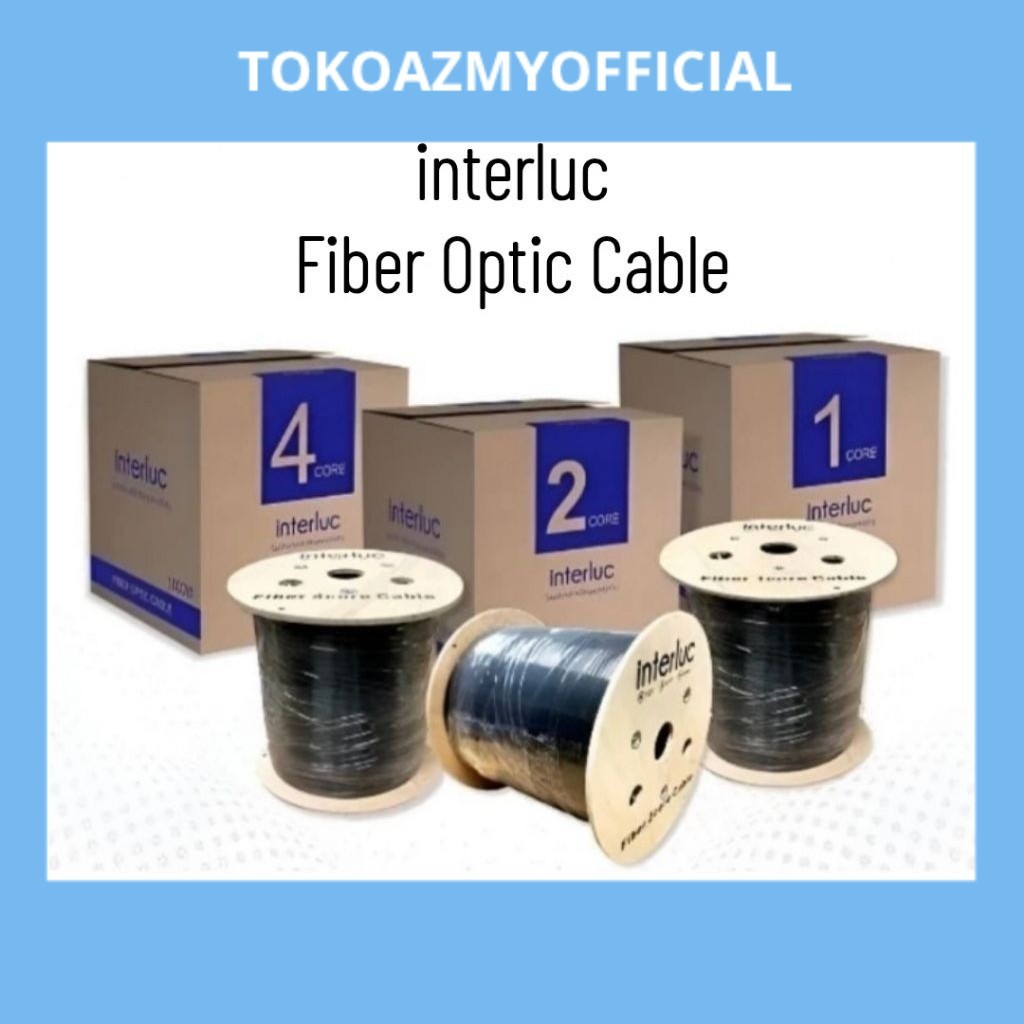 interluc 1Core 2Core 4Core 3Seling Kabel FO Fiber Optic 3 Seling Dropcore 1 Core 2 Core dan 4 Core 1
