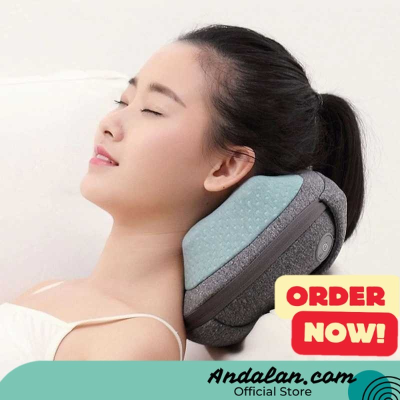 LF Lefan Health Bantal Pijat Leher 3D Neck Massage Kneading Heating - LF-YK006