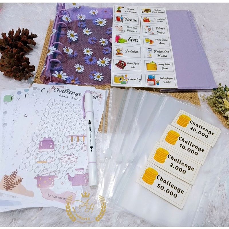 

[AMI HUMAIRA] PAKET BINDER KEUANGAN LENGKAP UNTUK PEMULA PAKET HEMAT BINDER SINKING FUNDS DOMPET BINDER ZIPLOK BOLPEN STIKER KEUANGAN