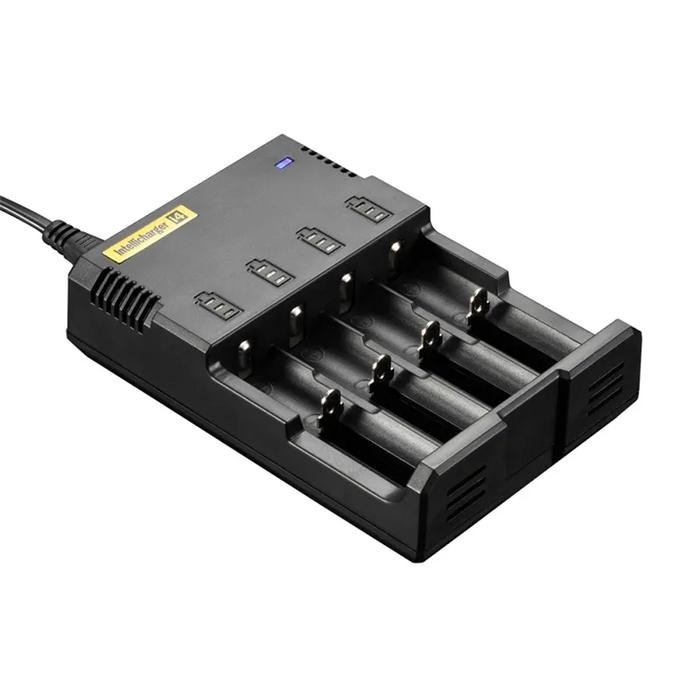 COD Charger Baterai Universal Battery Baterai 18650 Kualitas Premium Impor - I4 4 Slot
