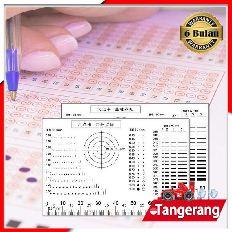 

Dot Point Gauge Portable High Transparent PET Soft Stain Card