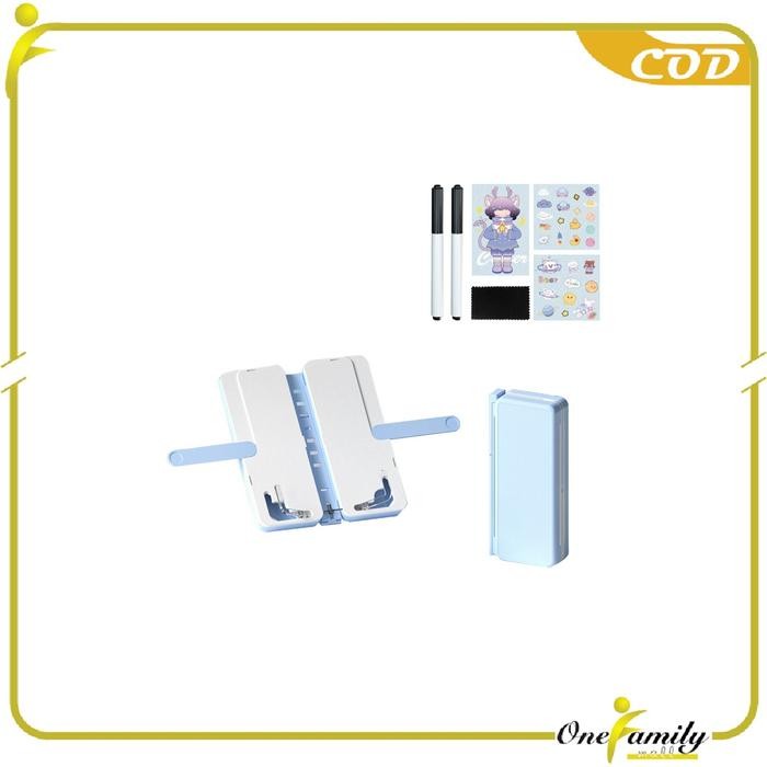 

[New Arrival] OFM A73 Tempat Pensil 2in1 Multifungsi dengan Tatakan Buku dan Papan Tulis Praktis - BIRU, A73