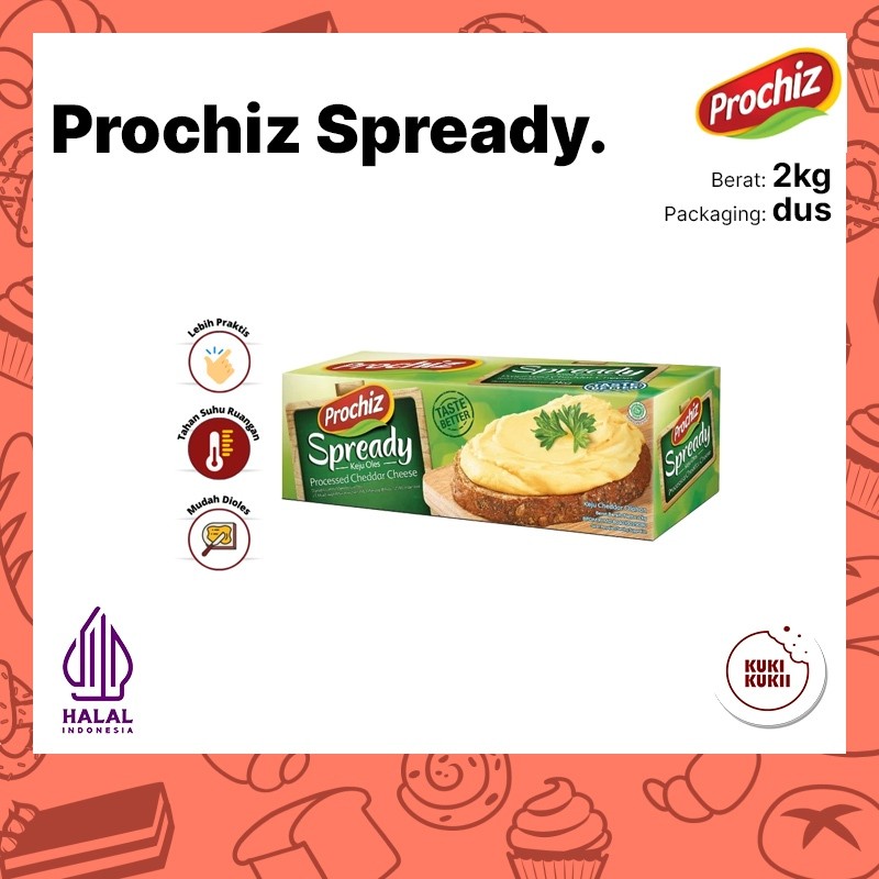 

Keju PROCHIZ Spready 2kg | Keju Prochiz Spready 2 Kg Cheese Spread / Keju Oles