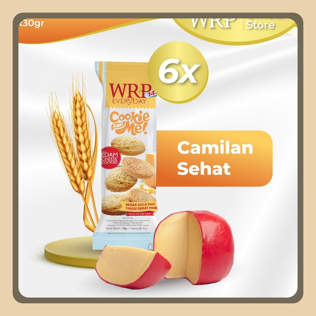 

WRP Edam Cheese Cookies 30g (Bundle 6) - (Flash Sale)