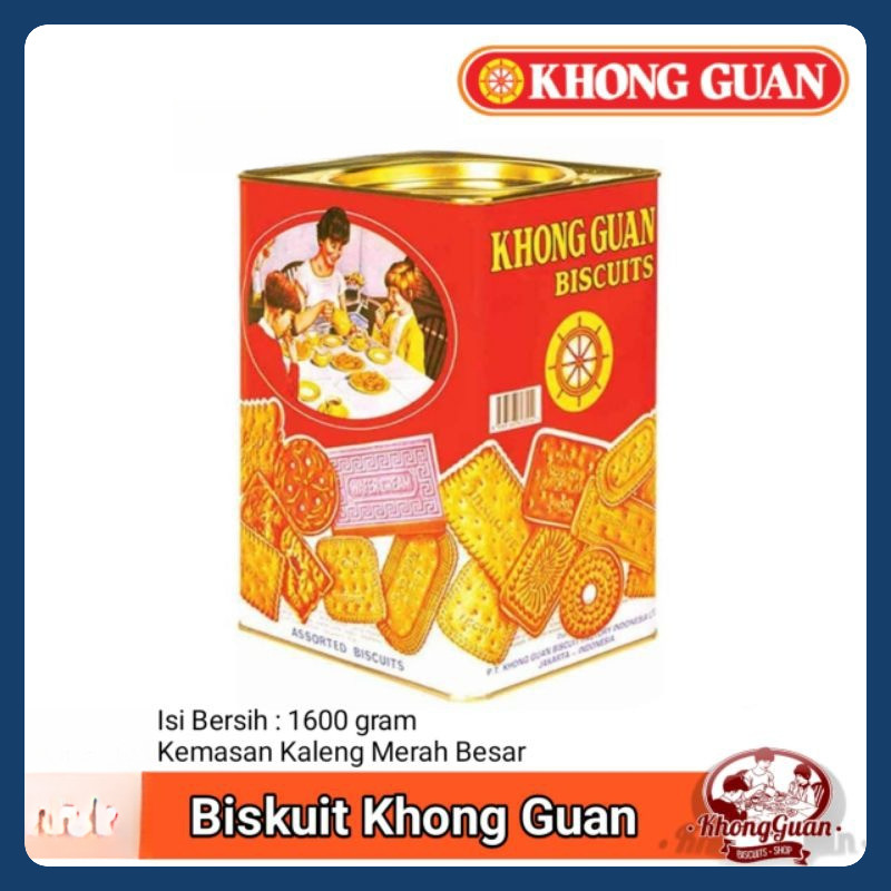

Khong Guan Biscuit Kaleng Besar 1600gr