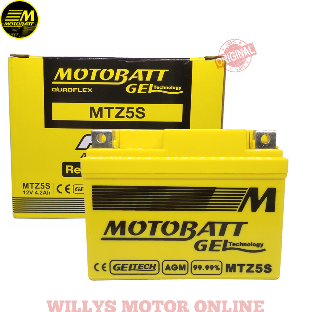 Accu Aki MOTOBATT Original MTZ5S / Aki Motor Beat Vario Karisma