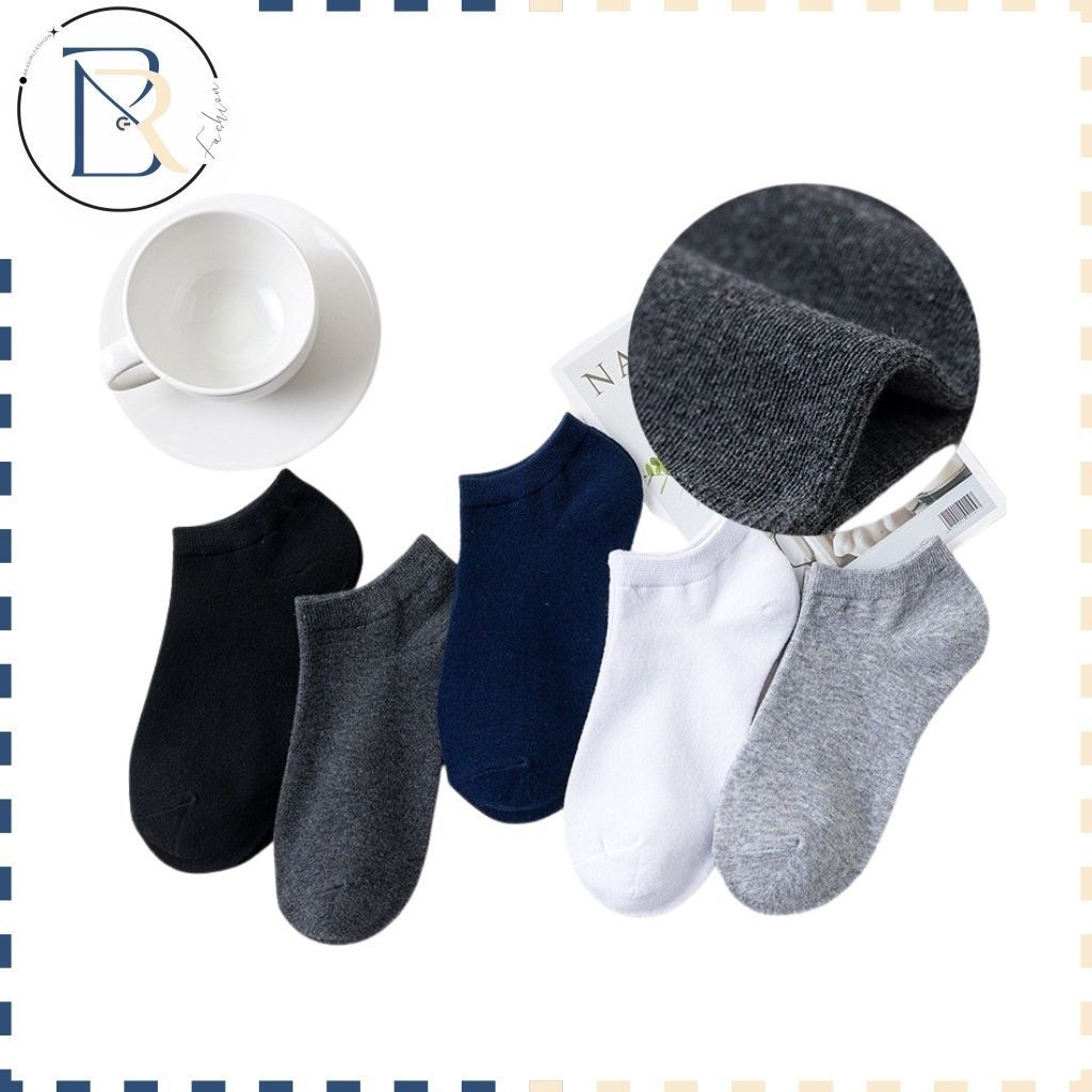 Bra Girl Fashion ● Kaos Kaki Semata Kaki Polos Ankle Dewasa Short Socks