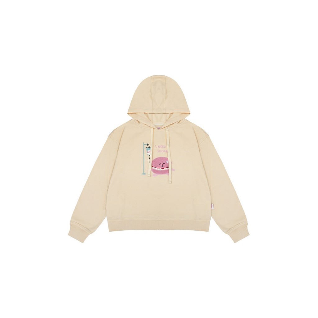 3second Kids Girl Hoodie Cream H020225