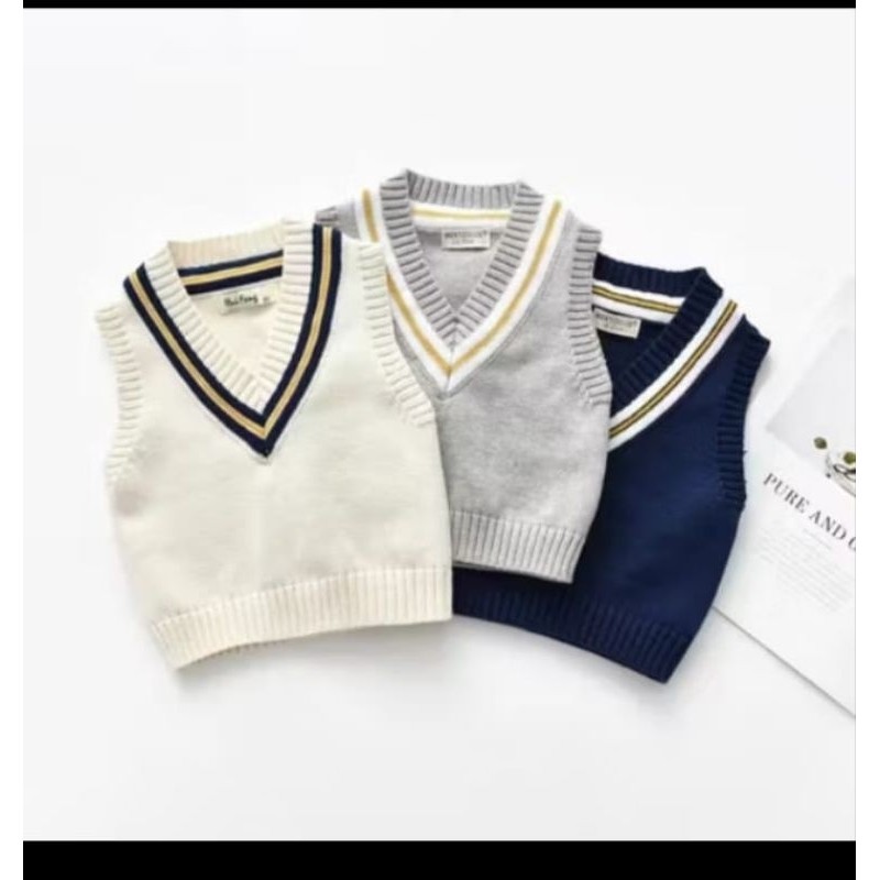 Rompi rajut anak laki-laki/perempuan 2-12 tahunCO