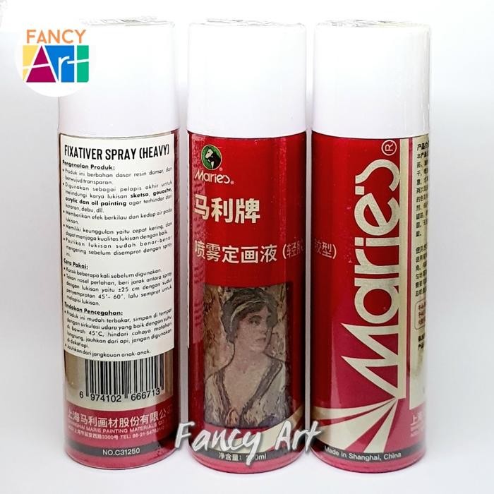 

COD Maries Aerosol Fixative Spray Varnish Sketch Acrylic Gouache Oil Painting - 250 ml