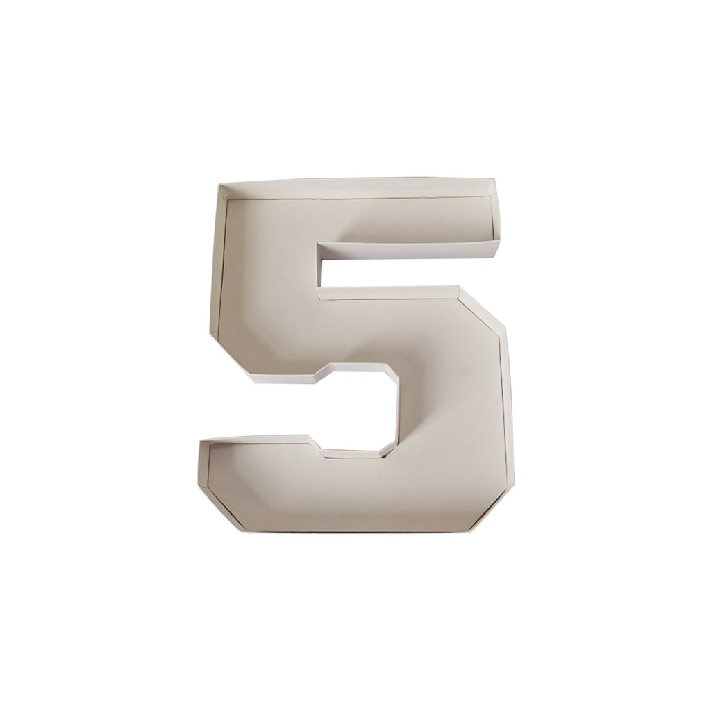 

Number Candy Box Letter Snack Box Creative Fruit Platter Dim Sum Plate Paper Box For Birthday Anniversary Party Candy Container